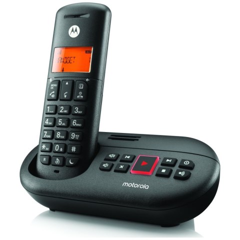 Telefon stacjonarny bezprzewodowy Motorola E211 czarny
