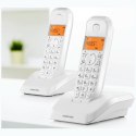 Telefon stacjonarny bezprzewodowy zestaw 2 szt. Motorola S1202 biały