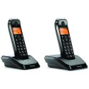 Telefon stacjonarny bezprzewodowy zestaw 2 szt. Motorola S1202 czarny