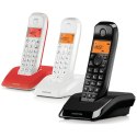 Telefon stacjonarny bezprzewodowy zestaw 3 szt. Motorola S1203