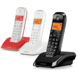Telefon stacjonarny bezprzewodowy zestaw 3 szt. Motorola S1203