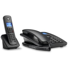 Telefon stacjonarny zestaw 2w1 bezprzewodowy + przewodowy Motorola C4201 czarny