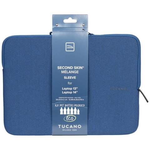 Torba na laptopa Tucano Melange Sleeve na laptopa 13"/14" niebieski