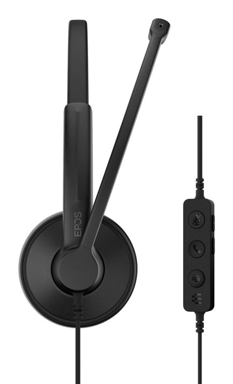 Słuchawki nauszne przewodowe EPOS IMPACT 100 MS Mono USB-C + USB-A