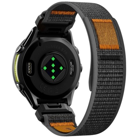 Pasek Spigen Athlex Air Quickfit do Garmin 22 mm czarno pomarańczowy