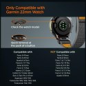 Pasek Spigen Athlex Air Quickfit do Garmin 22 mm czarno pomarańczowy