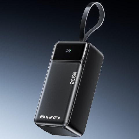 Powerbank Awei PA-105 40000mAh 22,5W PD 3xUSB-C czarny
