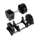 REBEL ACTIVE Hantel żeliwny automat 36kg, skok co 2kg