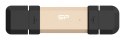 Silicon Power DS72 pamięć USB 250 GB USB Type-A / USB Type-C 3.2 Gen 2 (3.1 Gen 2) Złoto