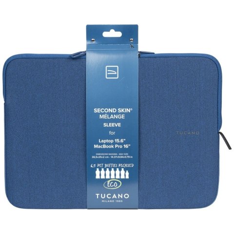 Torba na laptopa Tucano Melange Sleeve na laptopa 15.6" niebieski