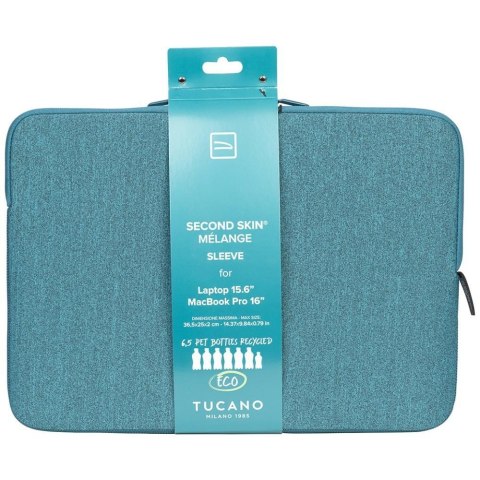 Torba na laptopa Tucano Melange Sleeve na laptopa 15.6" sky blue