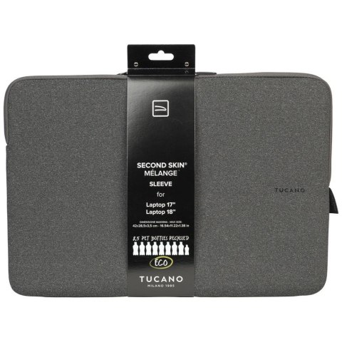 Torba na laptopa Tucano Melange Sleeve na laptopa 17.4" czarny
