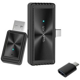 Adapter samochodowy 4smarts transmiter Screen Mirroring CarPlay czarny