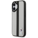 Etui BMW M Perforated Stripe Logo MagSafe do iPhone 17 szary