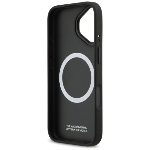 Etui BMW M Perforated Stripe Logo MagSafe do iPhone 17 szary
