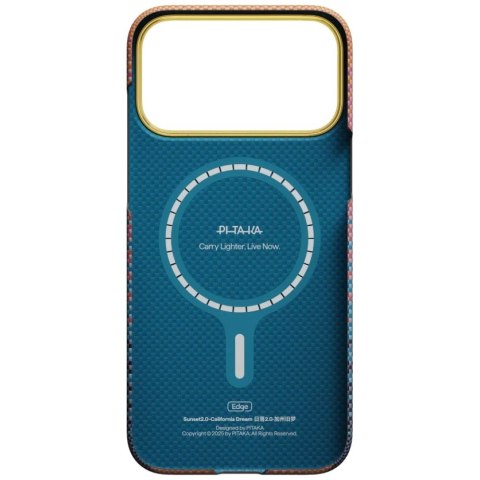 Etui PITAKA Edge Case California Dream 05 do iPhone 17 Pro Max sunset
