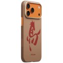 Etui PITAKA Edge Case Ink Horse Painting do iPhone 17 Pro Max złoto jadeitowy