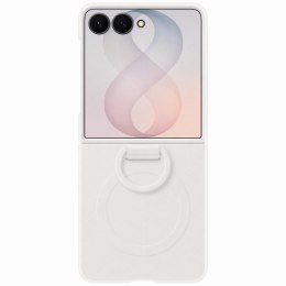 Etui Samsung Silicone Ring Magnet do Galaxy Z Flip8 biały