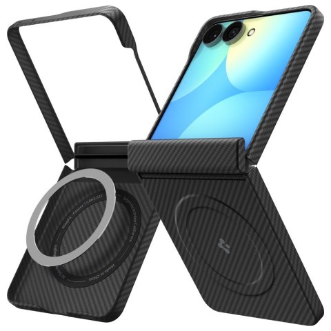 Etui Spigen Air Skin Aramid Mag MagSafe do Samsung Galaxy Z Flip8 czarny