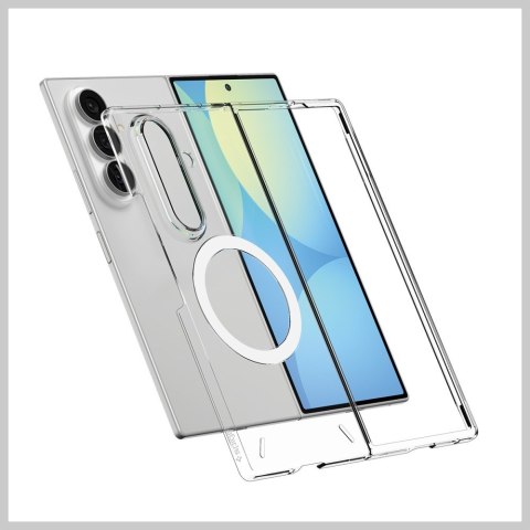 Etui Spigen Air Skin MagSafe do Samsung Galaxy Z Fold8 Ultra przezroczysty biały