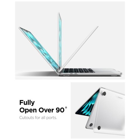 Etui Spigen AirSkin do MacBook Air 13" M2-M5 2023-2026 frost clear