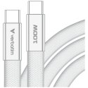 Kabel Verbatim Sync & Charge SoftTouch USB-C do USB-C 100W PD3.0 120cm biały 30277