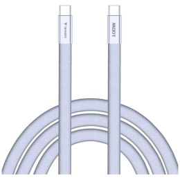 Kabel Verbatim Sync & Charge SoftTouch USB-C do USB-C 100W PD3.0 120cm fioletowy 30278