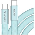 Kabel Verbatim Sync & Charge SoftTouch USB-C do USB-C 60W PD3.0 120cm niebieski 30273