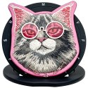 Magnetyczny uchwyt/podstawka Nimmy Cool&Cute 2.0 Cat na telefon różowy