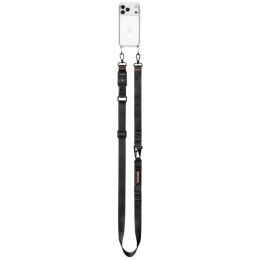 Uniwersalna smycz crossbody Spigen DA30M Lanyard czarny