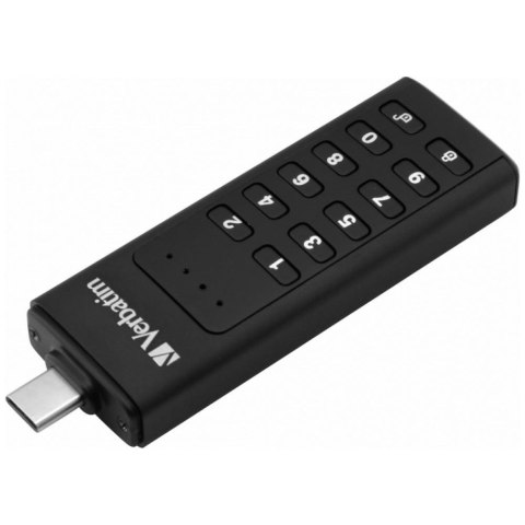 Dysk zewnętrzny Verbatim Keypad Secure USB-C 3.1 Gen 1 32GB czarny 49430