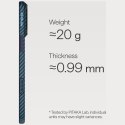 Etui PITAKA Ultra-Slim MagSafe do iPhone 17 Pro / 18 Pro czarno niebieski