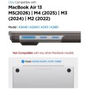 Etui Spigen AirSkin do MacBook Air 13" M2-M5 2023-2026 frost black