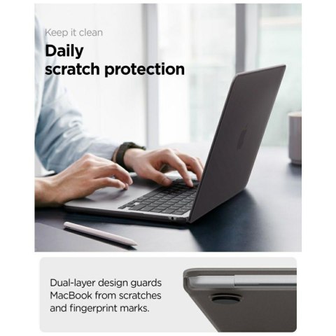 Etui Spigen AirSkin do MacBook Air 13" M2-M5 2023-2026 frost black