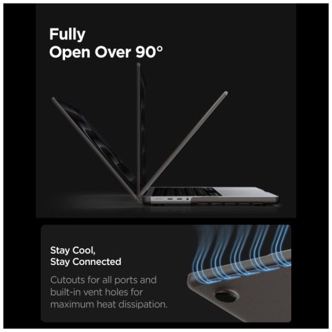 Etui Spigen AirSkin do MacBook Pro 14" M1-M5 Pro / M5 Pro Max 2021-2026 frost black
