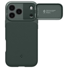 Etui Spigen Optik Armor Mag MagSafe do iPhone 17 Pro Max zielony