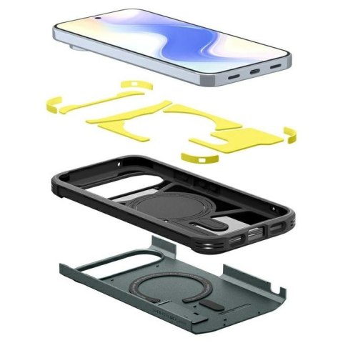 Etui Spigen Tough Armor MAG MagSafe do Google Pixel 10 Pro XL zielony