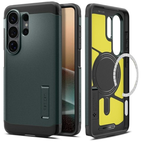 Etui Spigen Tough Armor Mag MagSafe do Samsung Galaxy S26 Ultra zielony