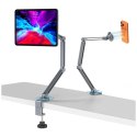 Magnetyczny uchwyt na telefon i tablet 4smarts Mount ErgoPro Desk Clamp -szary