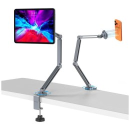 Magnetyczny uchwyt na telefon i tablet 4smarts Mount ErgoPro Desk Clamp -szary