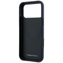 Etui BMW M Carbon Metal Logo MagSafe do iPhone 18 Pro / 17 Pro niebieski
