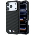 Etui BMW M Carbon Metal Logo MagSafe do iPhone 18 Pro Max / 17 Pro Max czarny