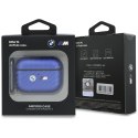 Etui BMW M Carbon Metal Logo do AirPods Pro 3 jasnoniebieski