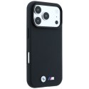 Etui BMW M Quadrille Kevlar Metal Logo MagSafe do iPhone 18 Pro Max / 17 Pro Max czarny