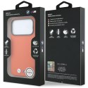 Etui BMW M Quadrille Kevlar Metal Logo MagSafe do iPhone 18 Pro Max / 17 Pro Max pomarańczowy