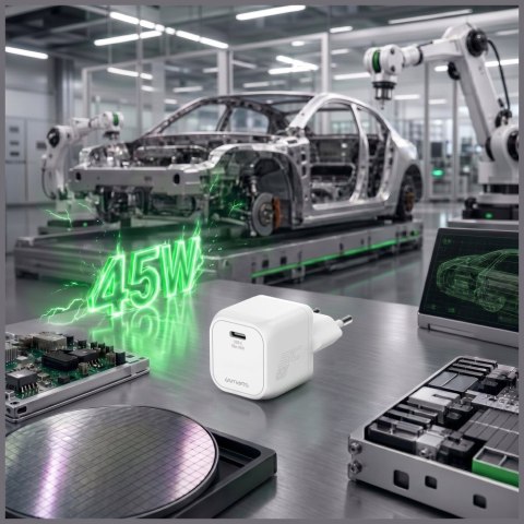 Ładowarka sieciowa 4smarts PDPlug SiC 45W USB-C biały