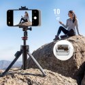 Magnetyczny uchwyt na telefon 4smarts z gripem fotograficznym lampą doświetlającą i bezprzewodowym sterowaniem biały