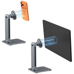 Magnetyczny uchwyt na telefon i tablet 4smarts ErgoPro Desk Stand- szary