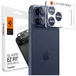 Ochrona na obiektyw aparatu Spigen Glas.Tr Camera EZ FIT Optik Pro XL do Apple iPhone 17 Pro niebieski