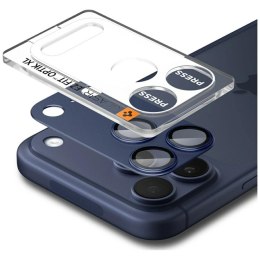 Ochrona na obiektyw aparatu Spigen Glas.Tr Camera EZ FIT Optik Pro XL do Apple iPhone 17 Pro niebieski